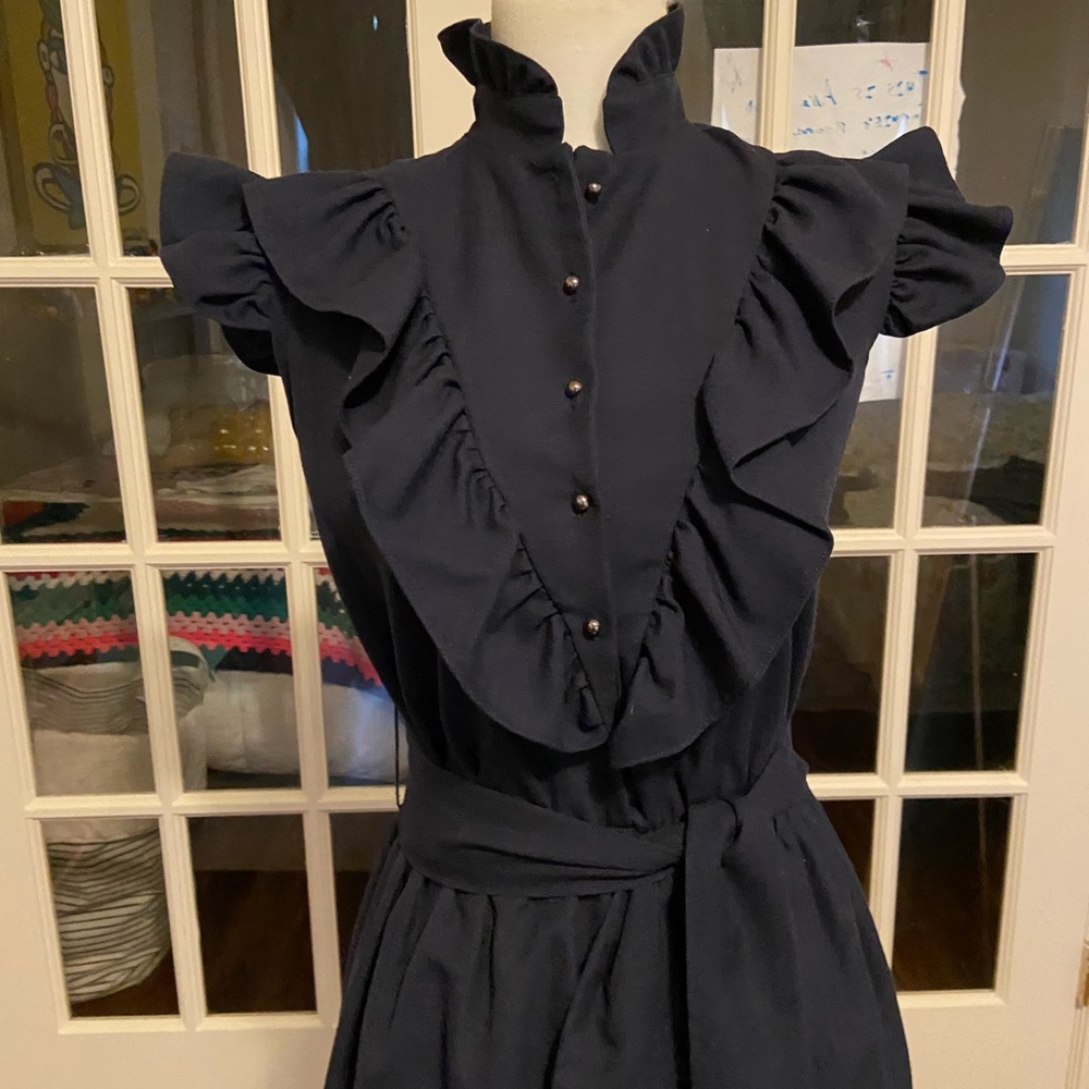 Vintage navy dress